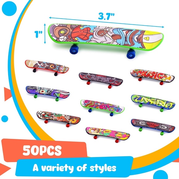 50 PCS Mini Finger Skateboards - Picture 3 of 5